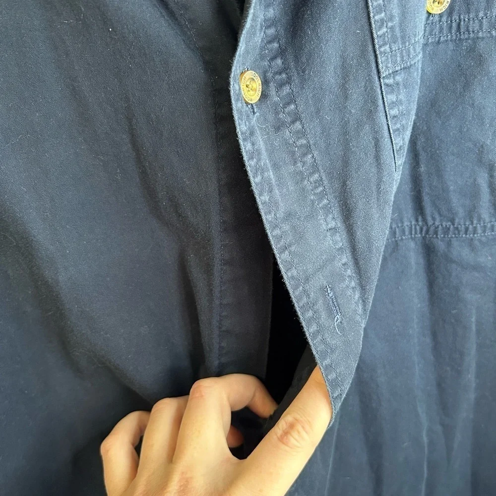 Woolrich Navy Button Down Shirt